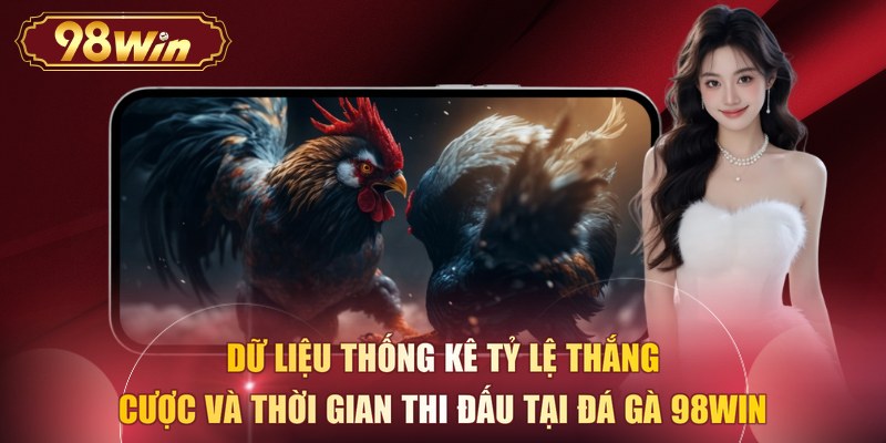 Dữ liệu thống kê tỷ lệ thắng cược và thời gian thi đấu tại Đá gà 98WIN